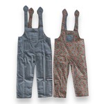 Yo Baby Maroon/Blue Reversible Overall