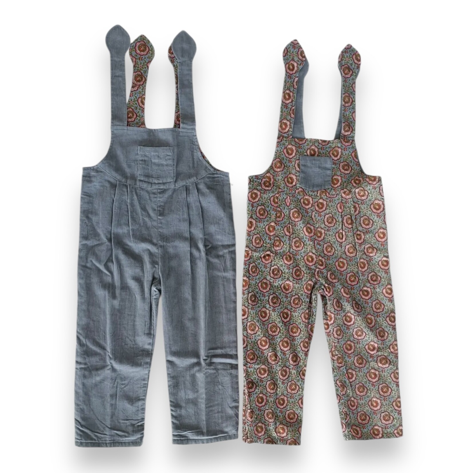 Yo Baby Maroon/Blue Reversible Overall