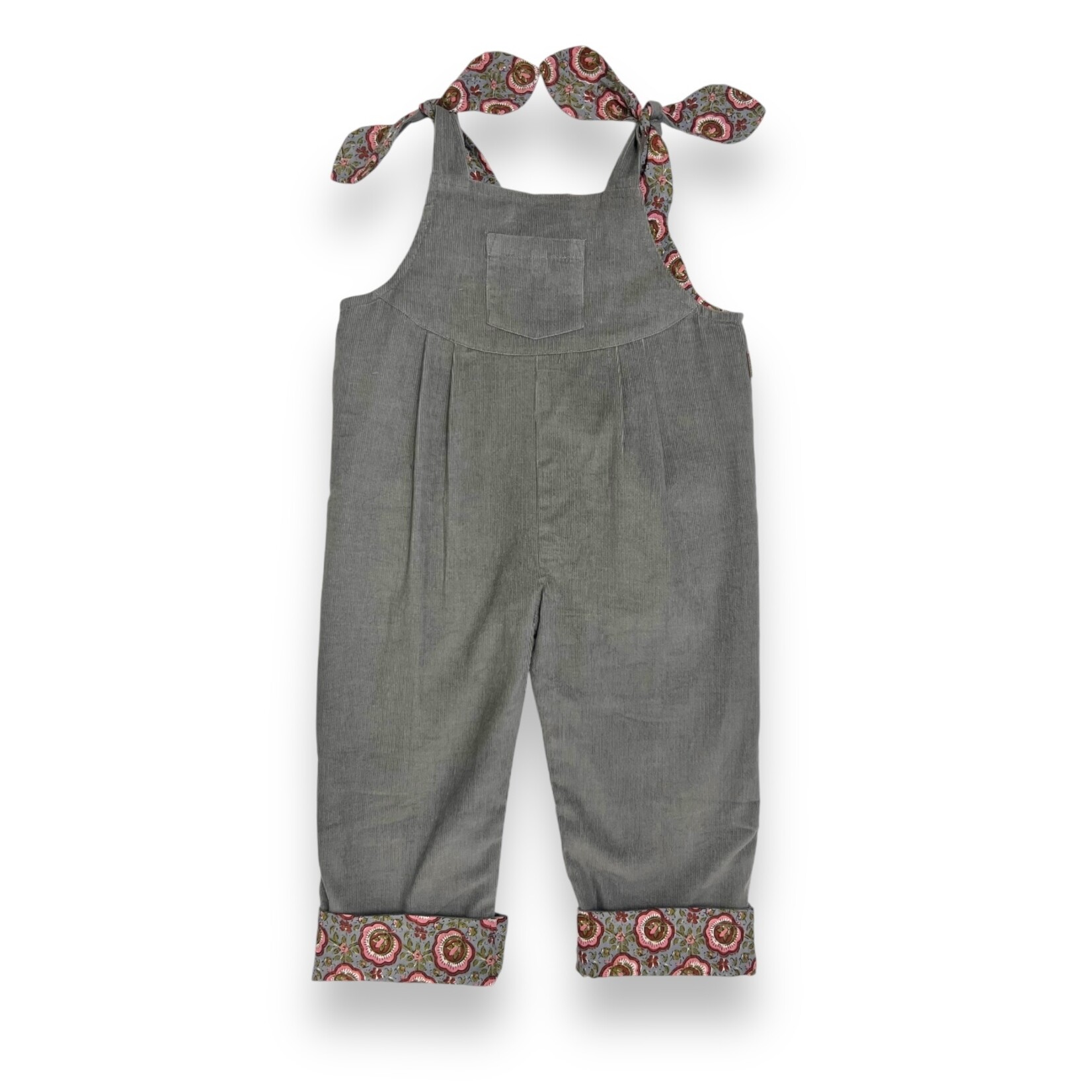 Yo Baby Maroon/Blue Reversible Overall