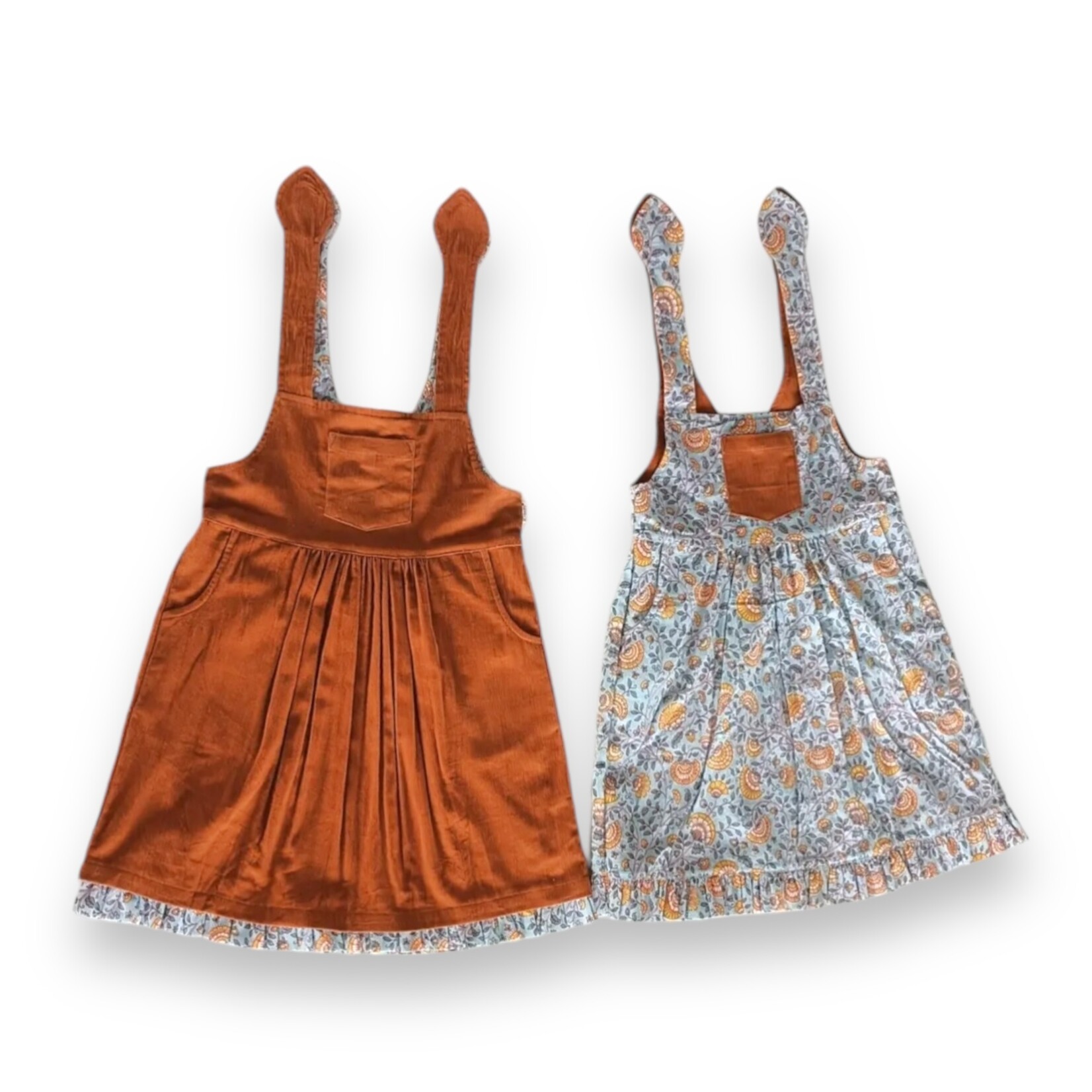 Yo Baby Camel/Blue Reversible Dress