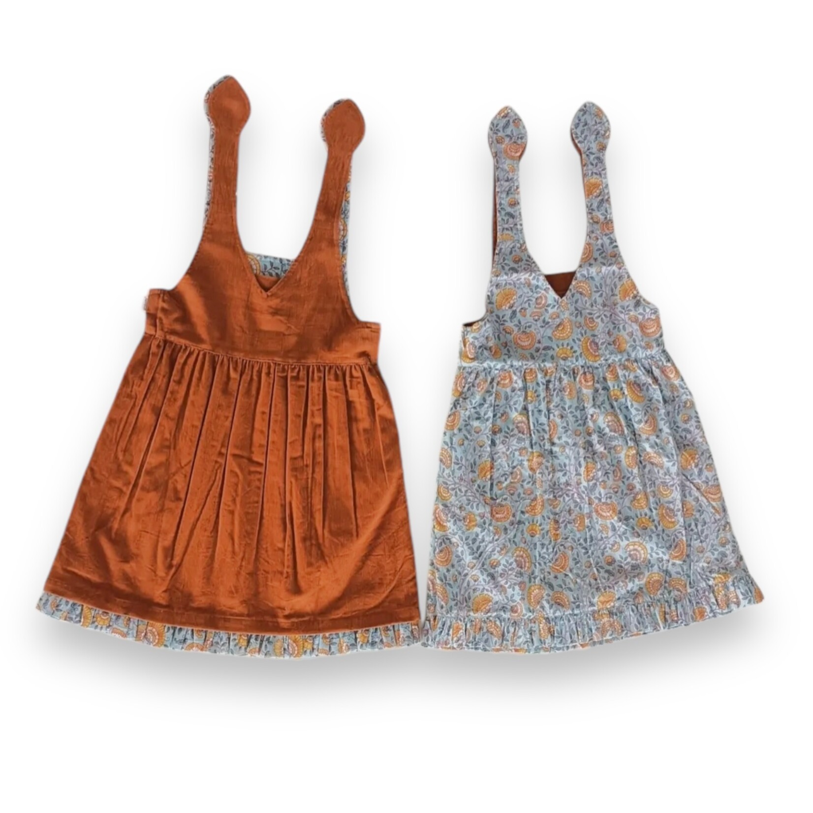 Yo Baby Camel/Blue Reversible Dress