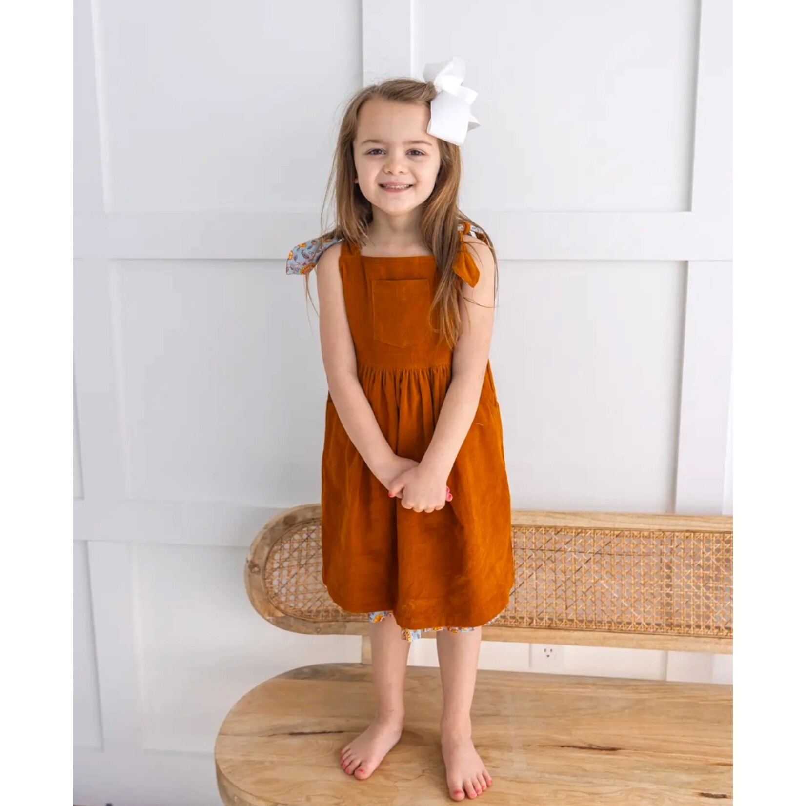 Yo Baby Camel/Blue Reversible Dress