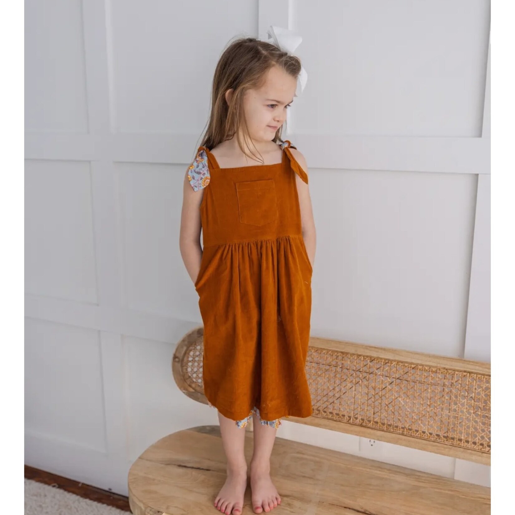Yo Baby Camel/Blue Reversible Dress