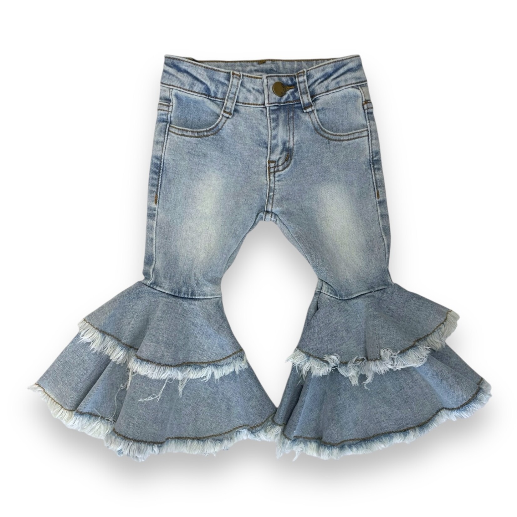 ML Kids Double Ruffle Bell Jeans