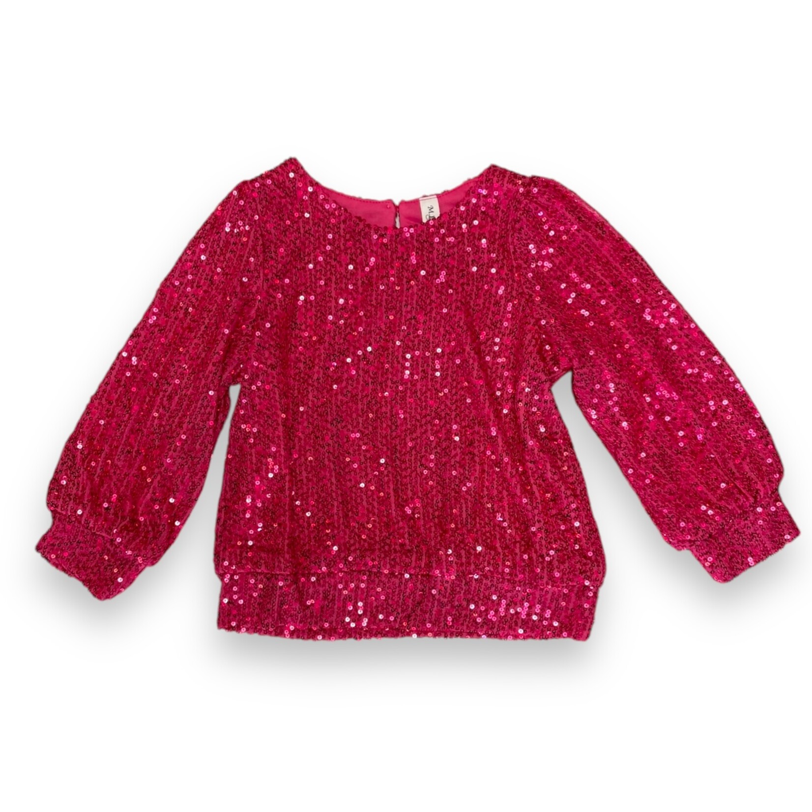 ML Kids Hot Pink Sequin Top