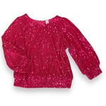 ML Kids Hot Pink Sequin Top