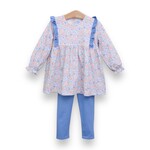 Trotter Street Kids Frankie Floral Ruffle Pant Set