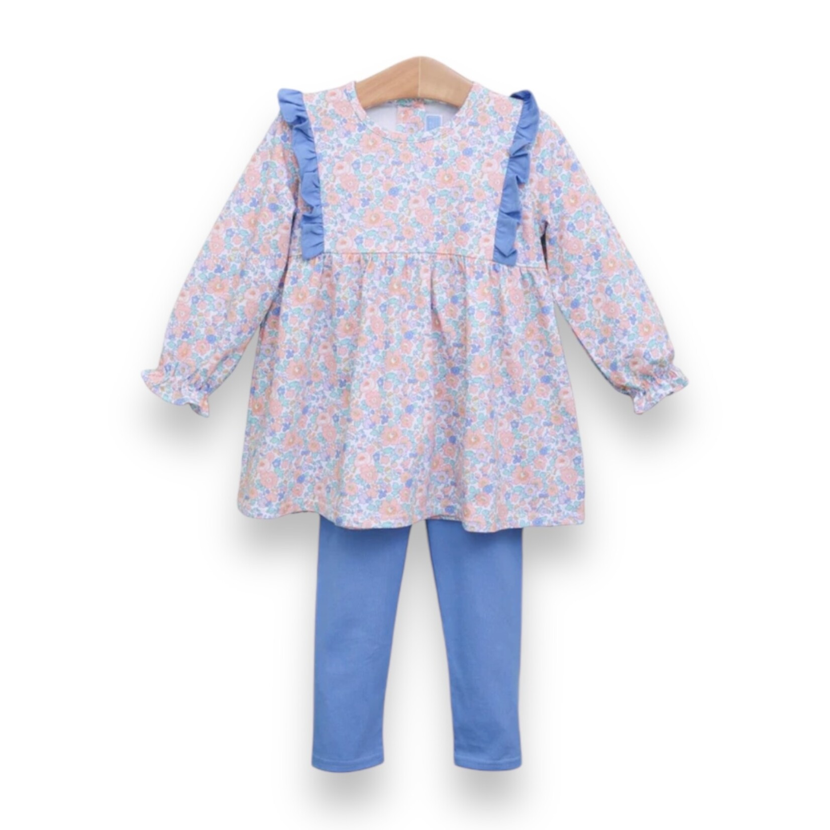 Trotter Street Kids Frankie Floral Ruffle Pant Set