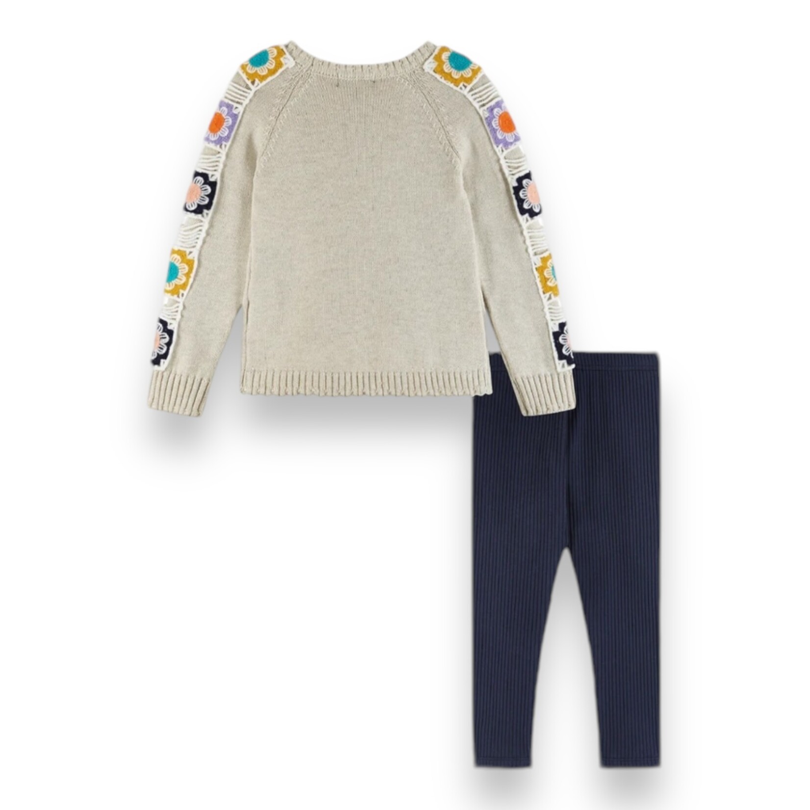 Andy & Evan Crochet Heart Legging Set