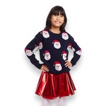 Andy & Evan Navy Santa Sweater