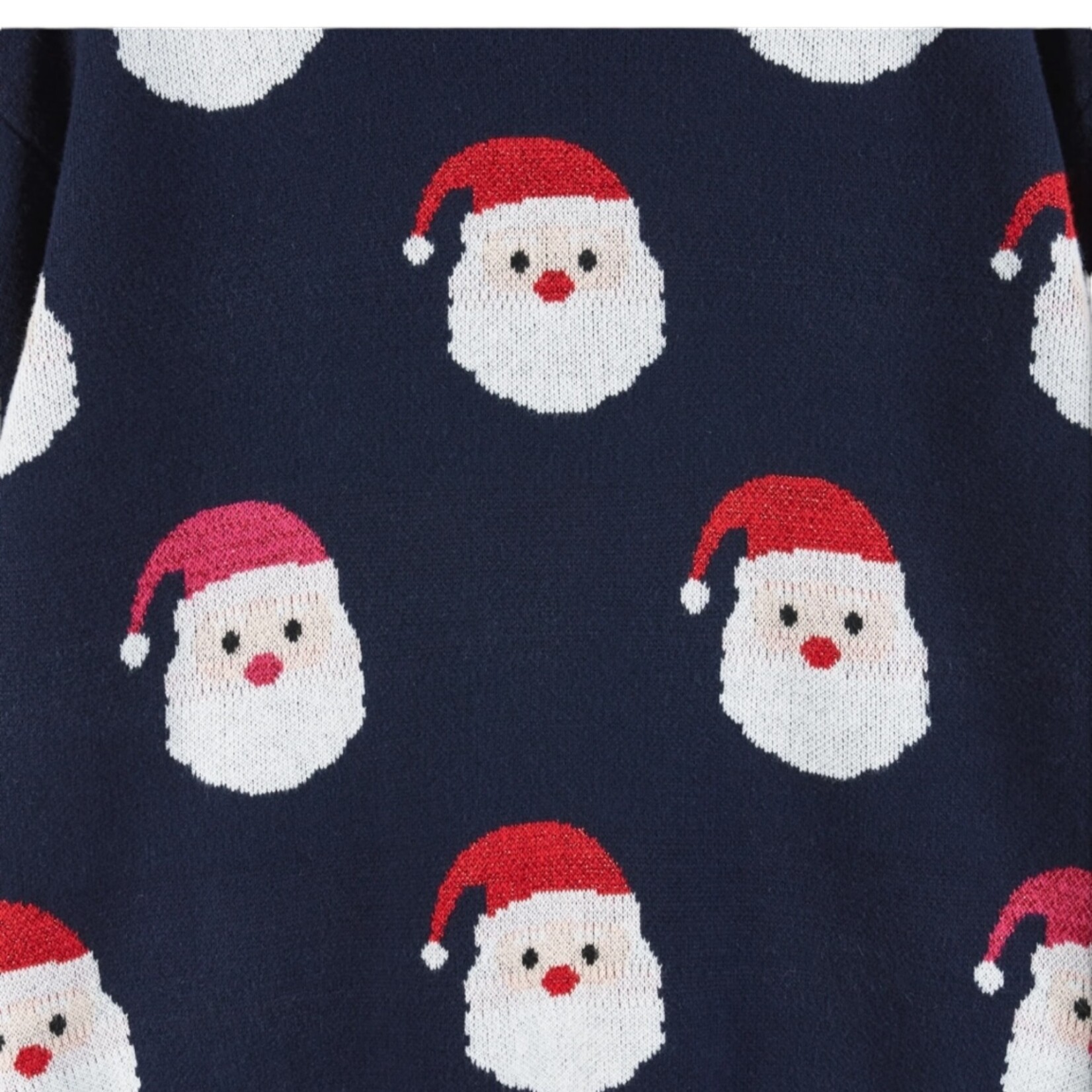 Andy & Evan Navy Santa Sweater