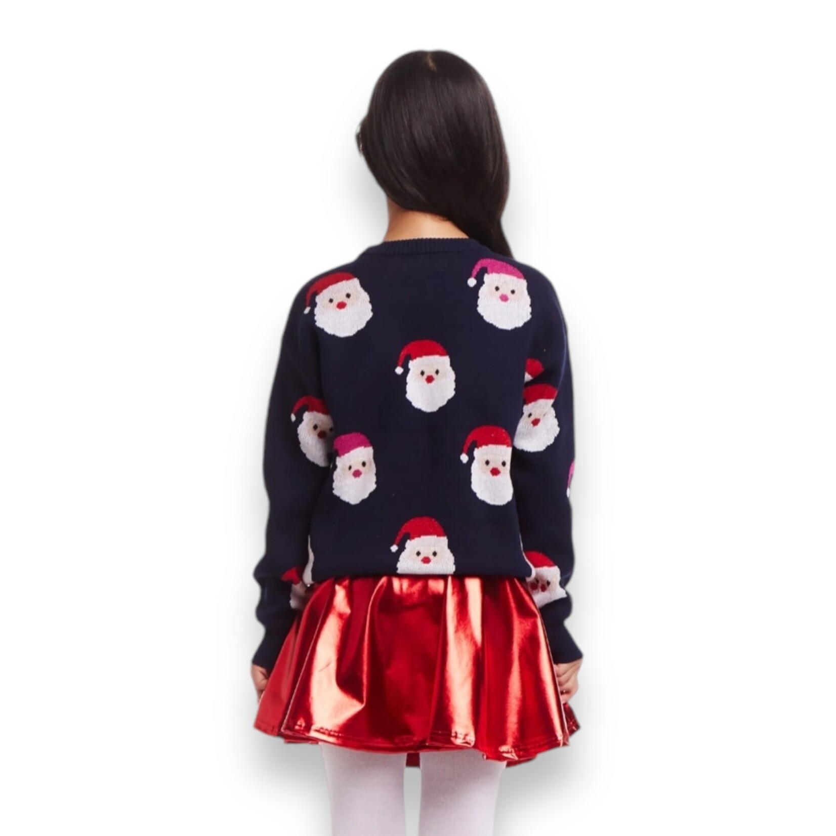 Andy & Evan Navy Santa Sweater