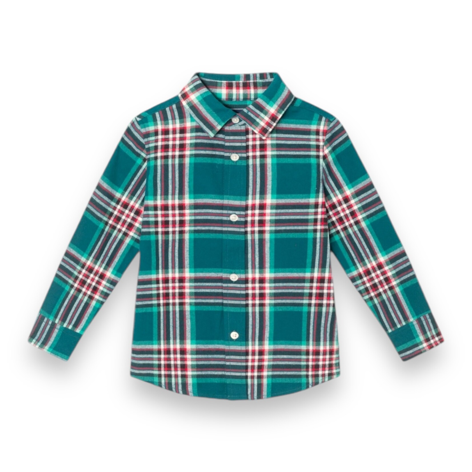 Andy & Evan Red & Green Plaid Boys Set