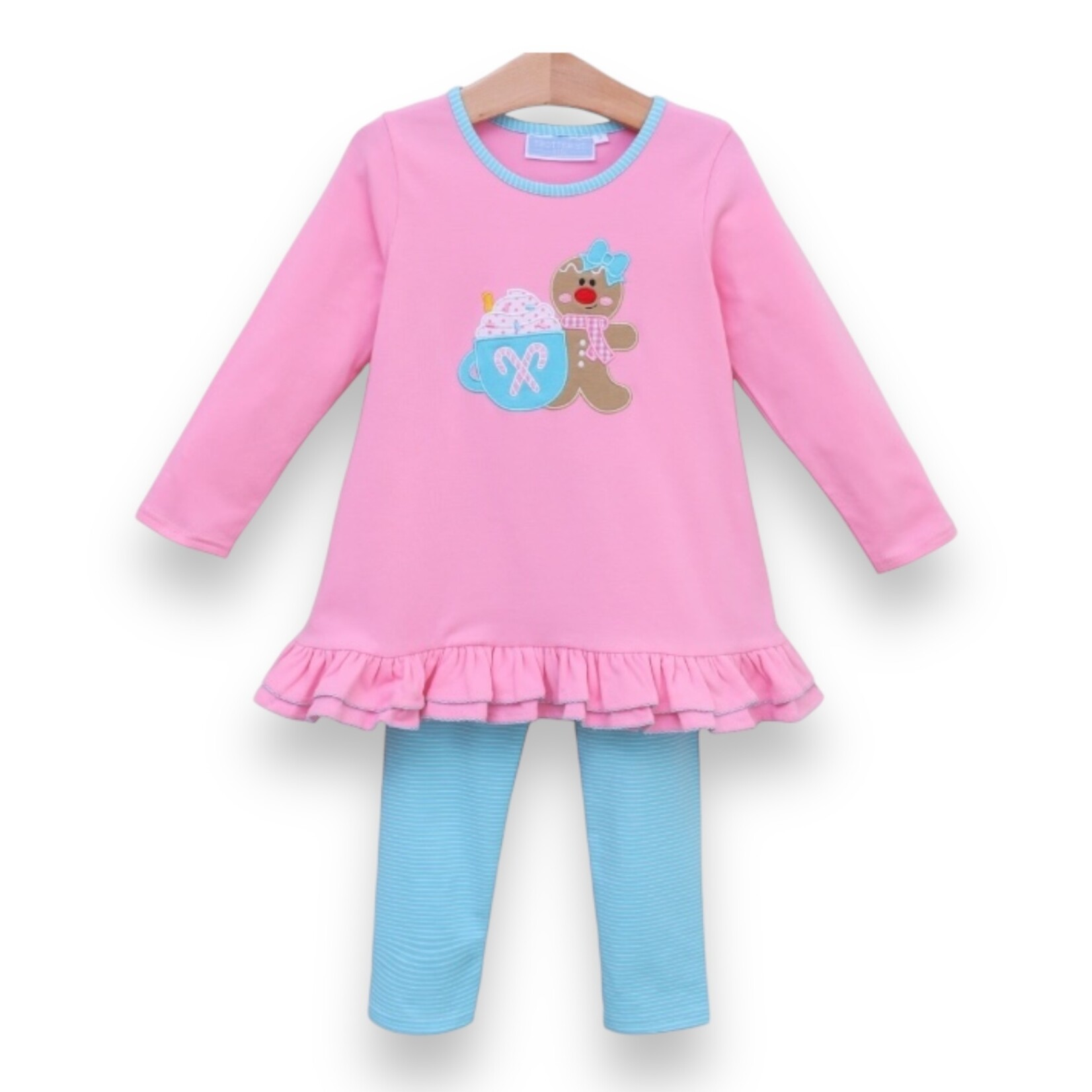 Trotter Street Kids Gingerbread Ruffle Set (Size 6)