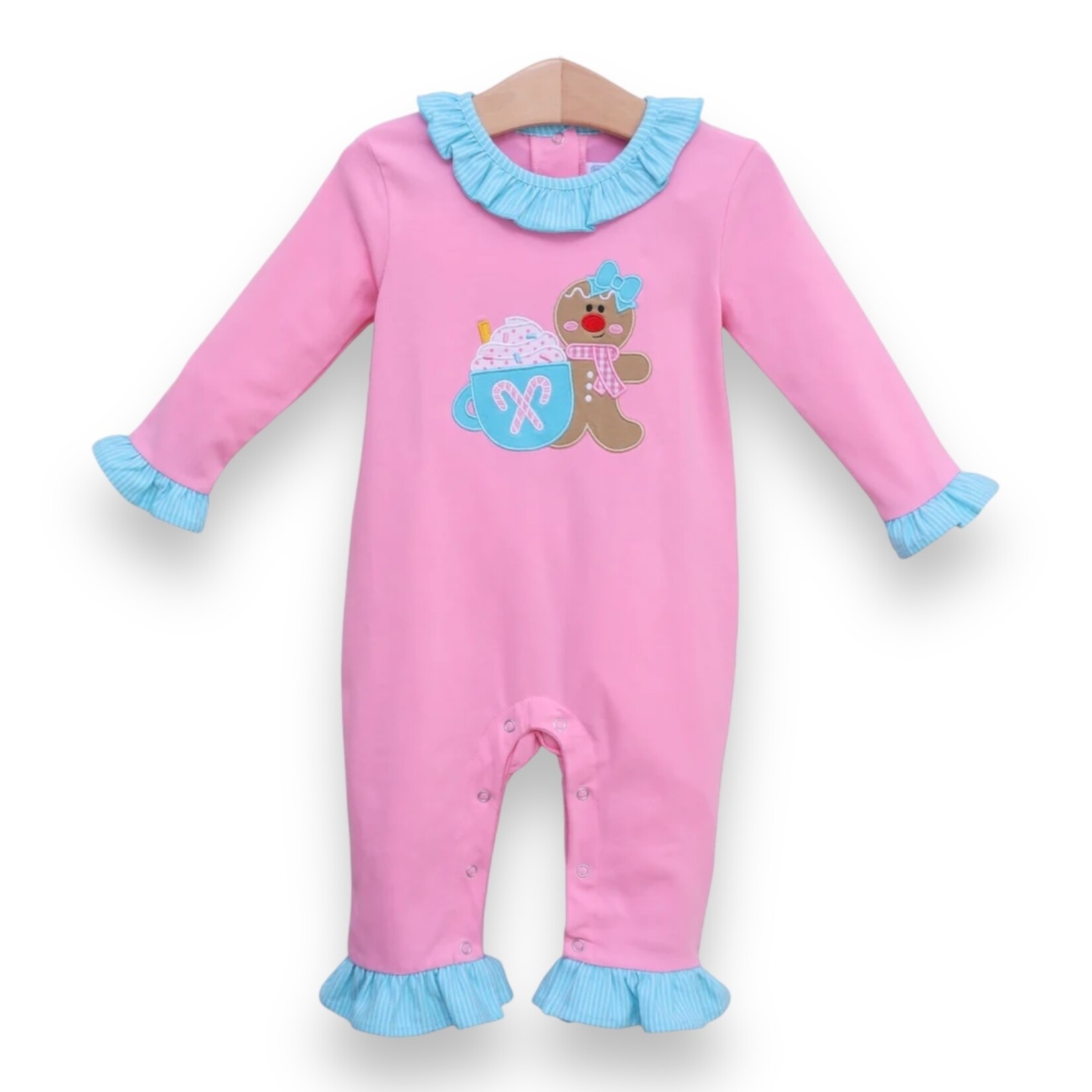 Trotter Street Kids Gingerbread Ruffle Romper