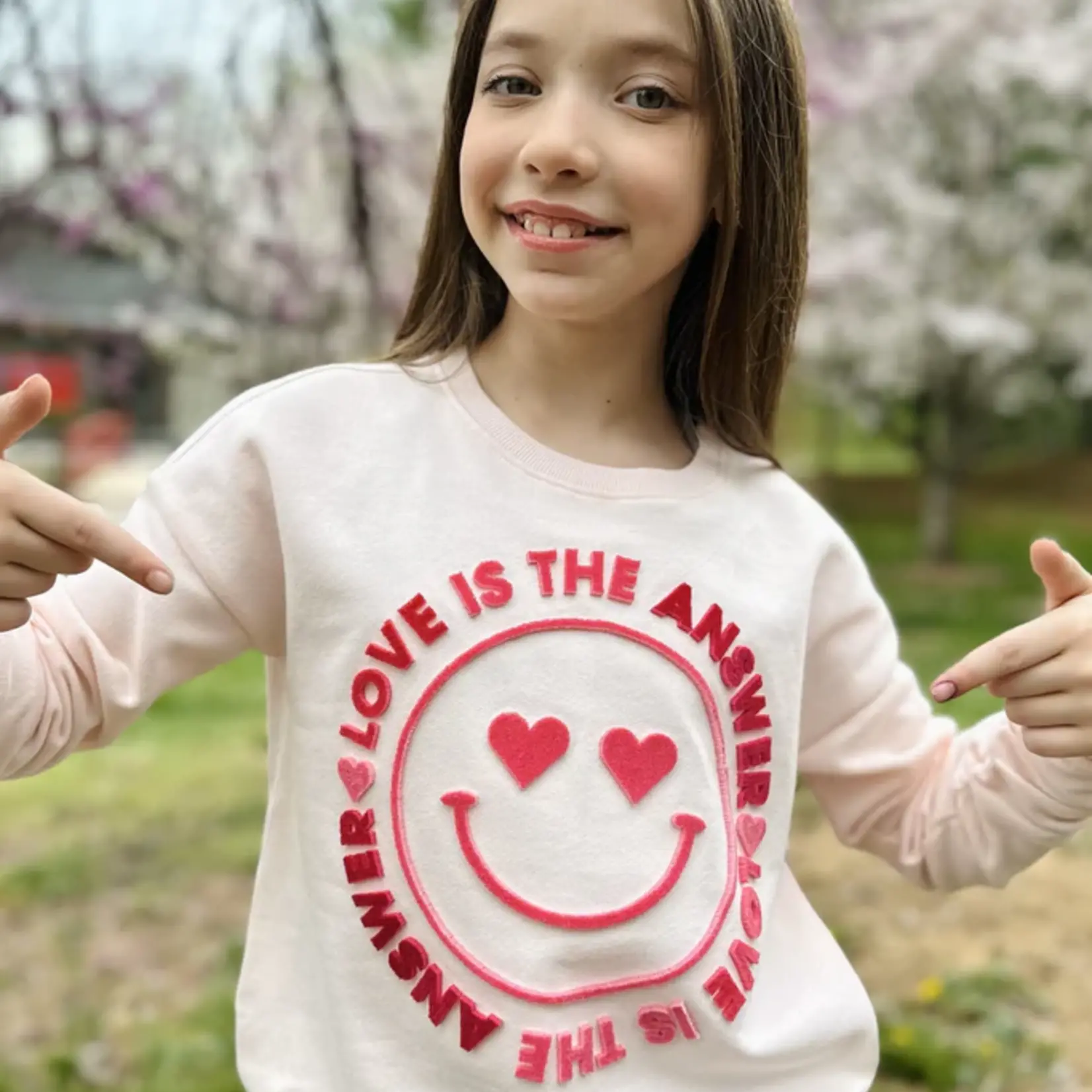 Paper Flower Love is the Answer Sweatshirt