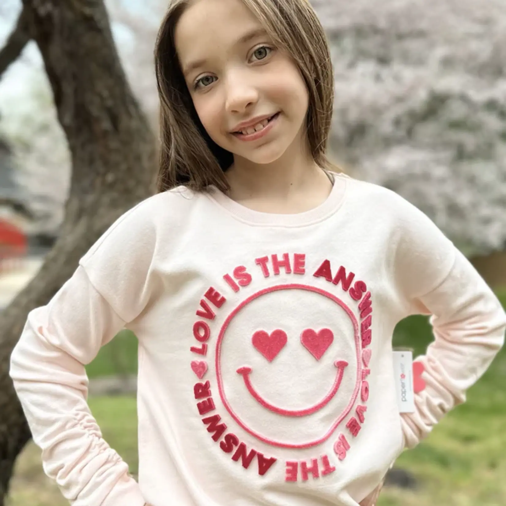 Paper Flower Love is the Answer Sweatshirt