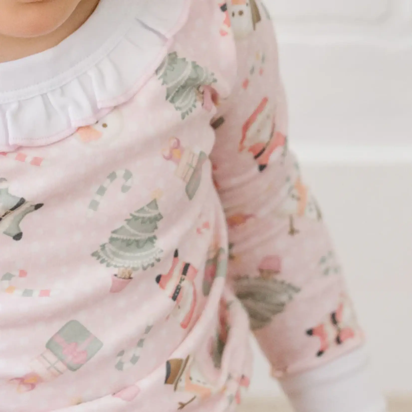 Sweet Little Christmas Ruffle PJ Set