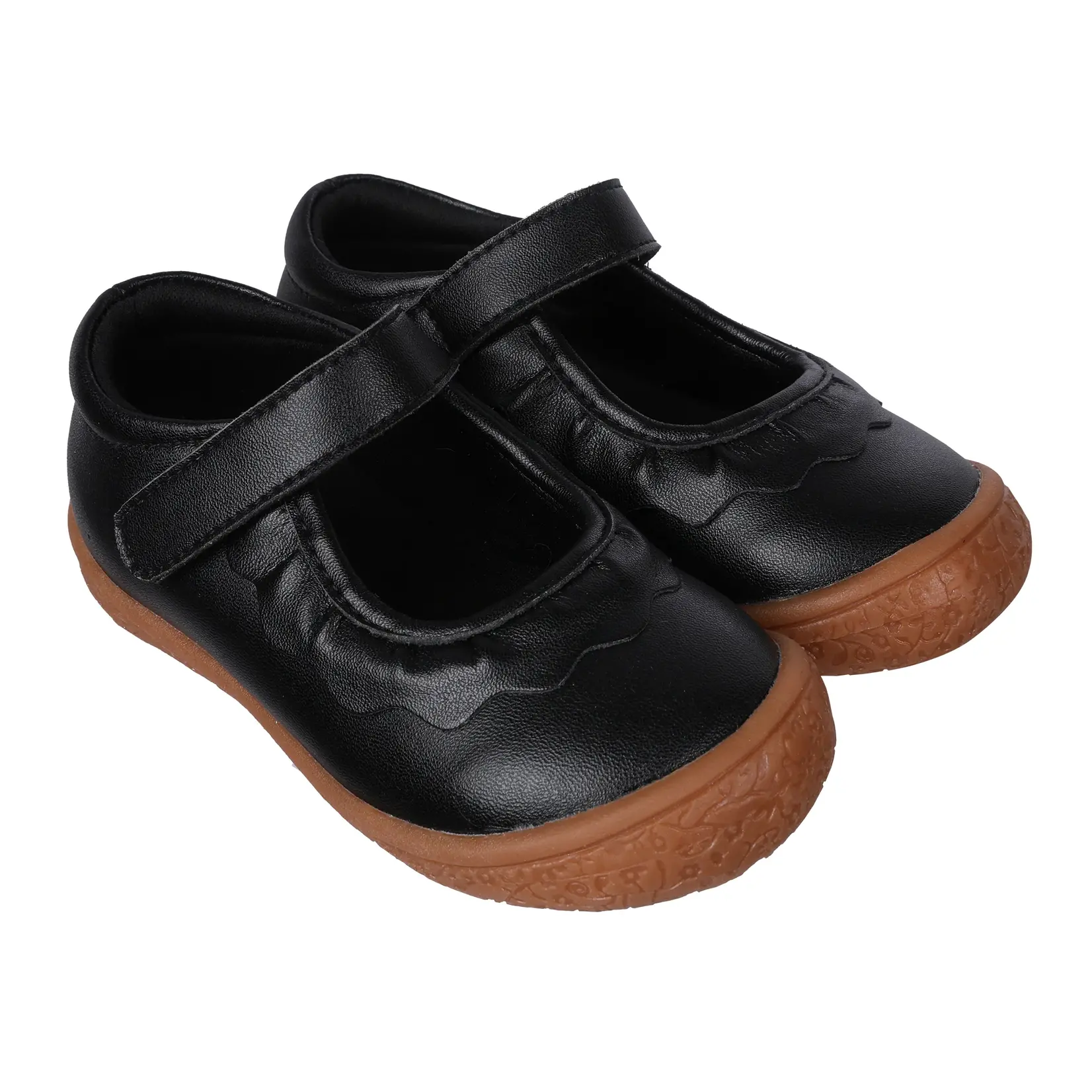 Oomphies Leather Ruche Mary Jane - Black