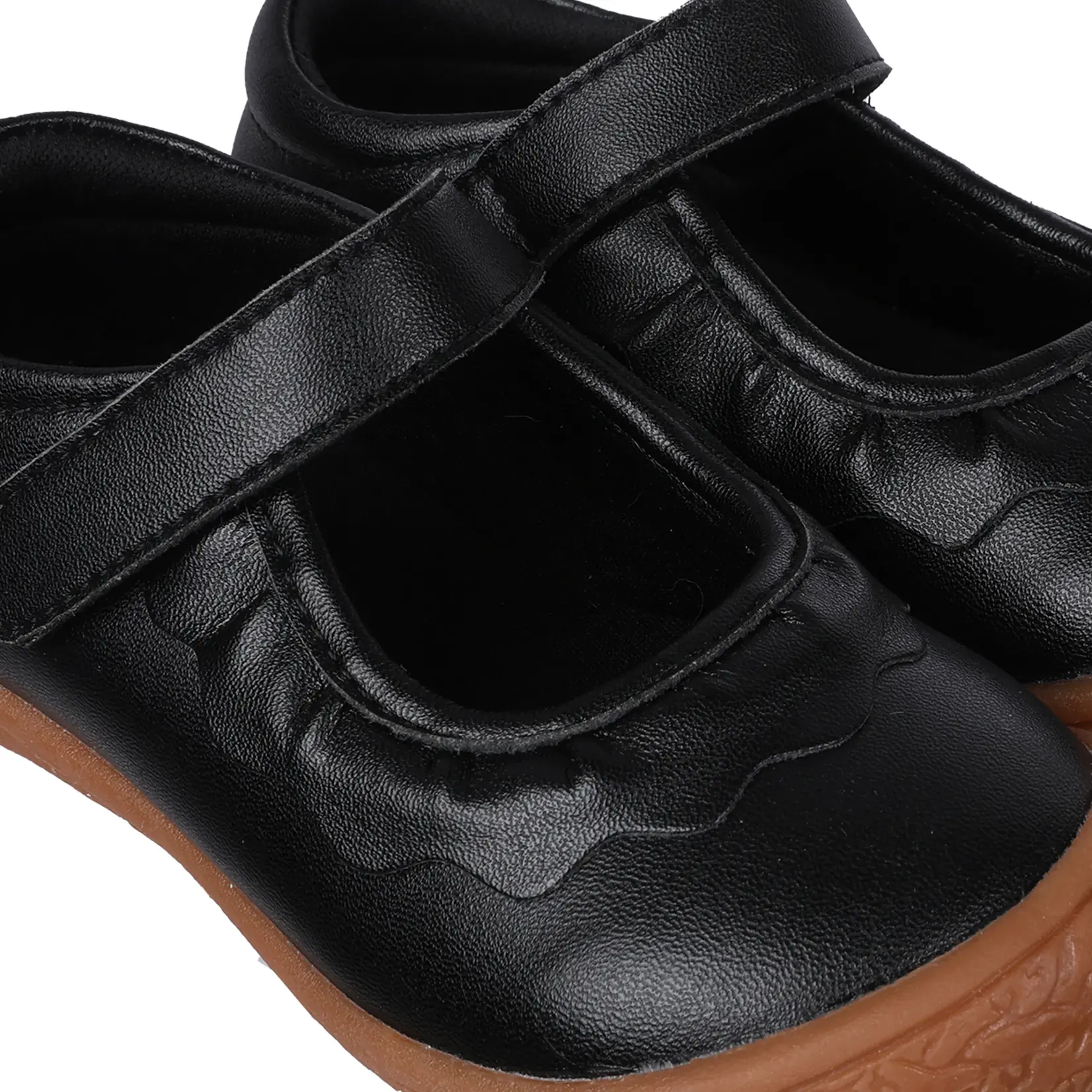 Oomphies Leather Ruche Mary Jane - Black