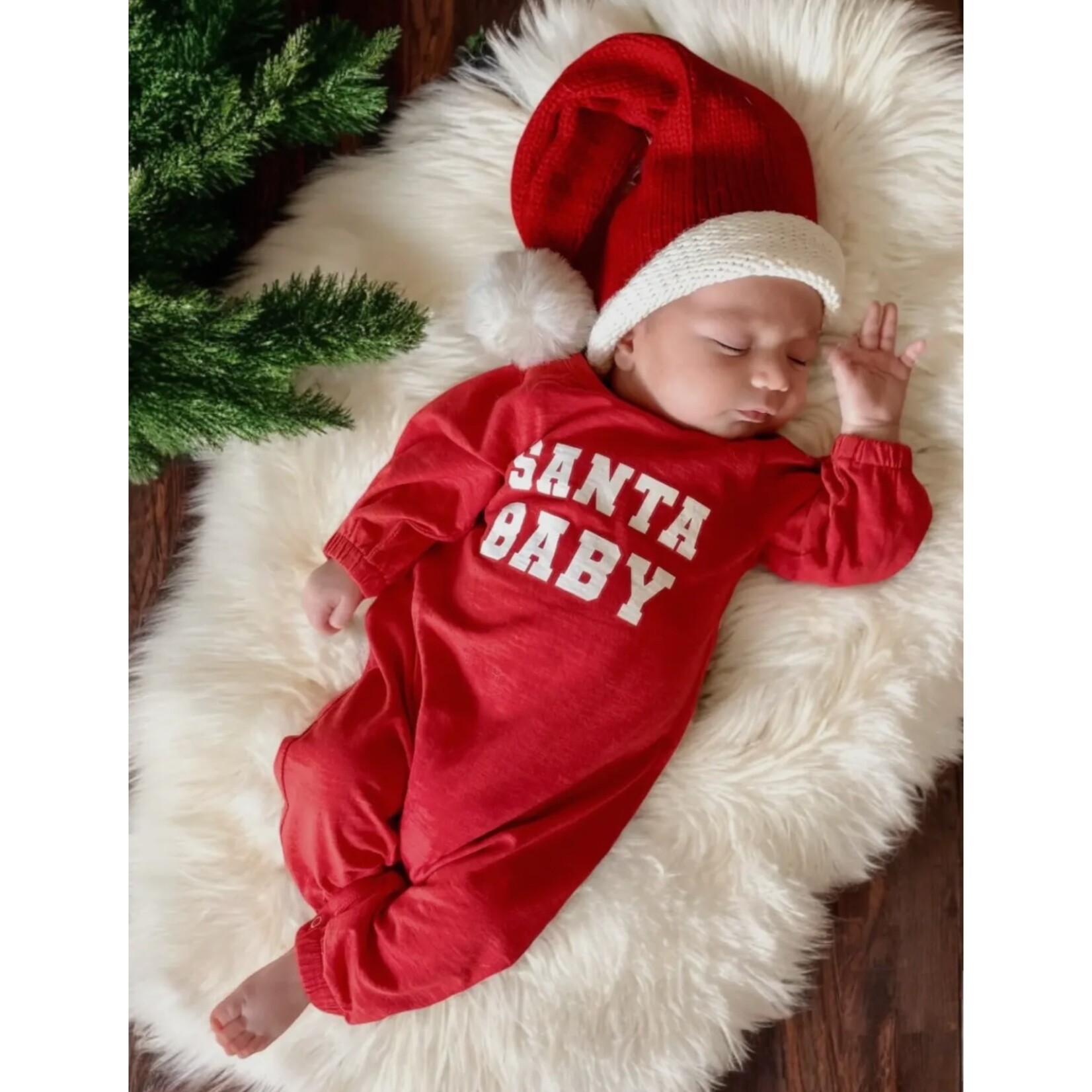 SIIX Santa Baby Organic Romper