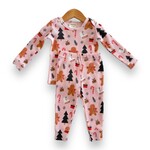 SpearmintLOVE Gingerbread Waffle PJ Set - Blush