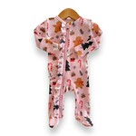 SpearmintLOVE Gingerbread Waffle Footie - Blush