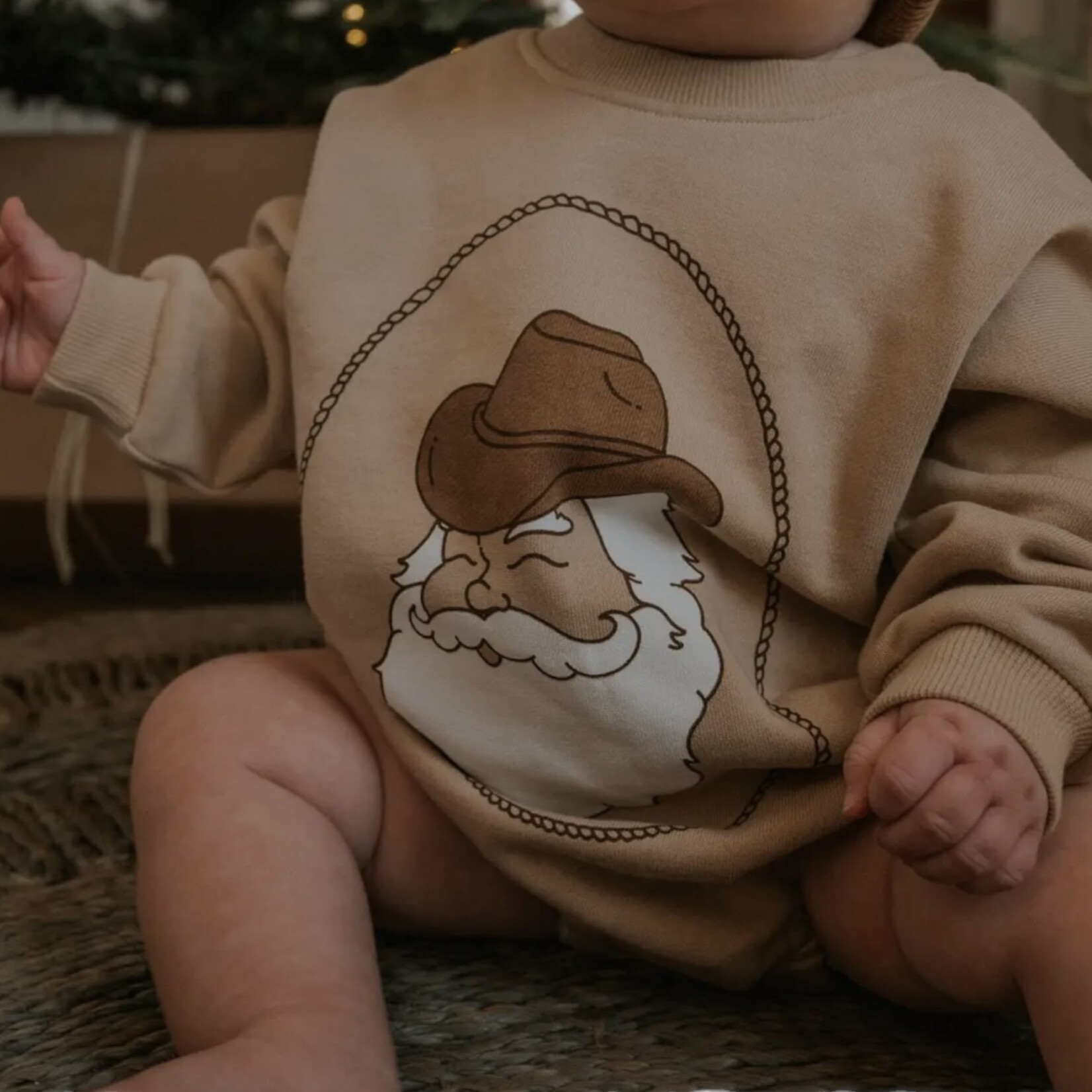 Everyday Leisure Ranch Santa Bubble Romper (Size 0-6M)