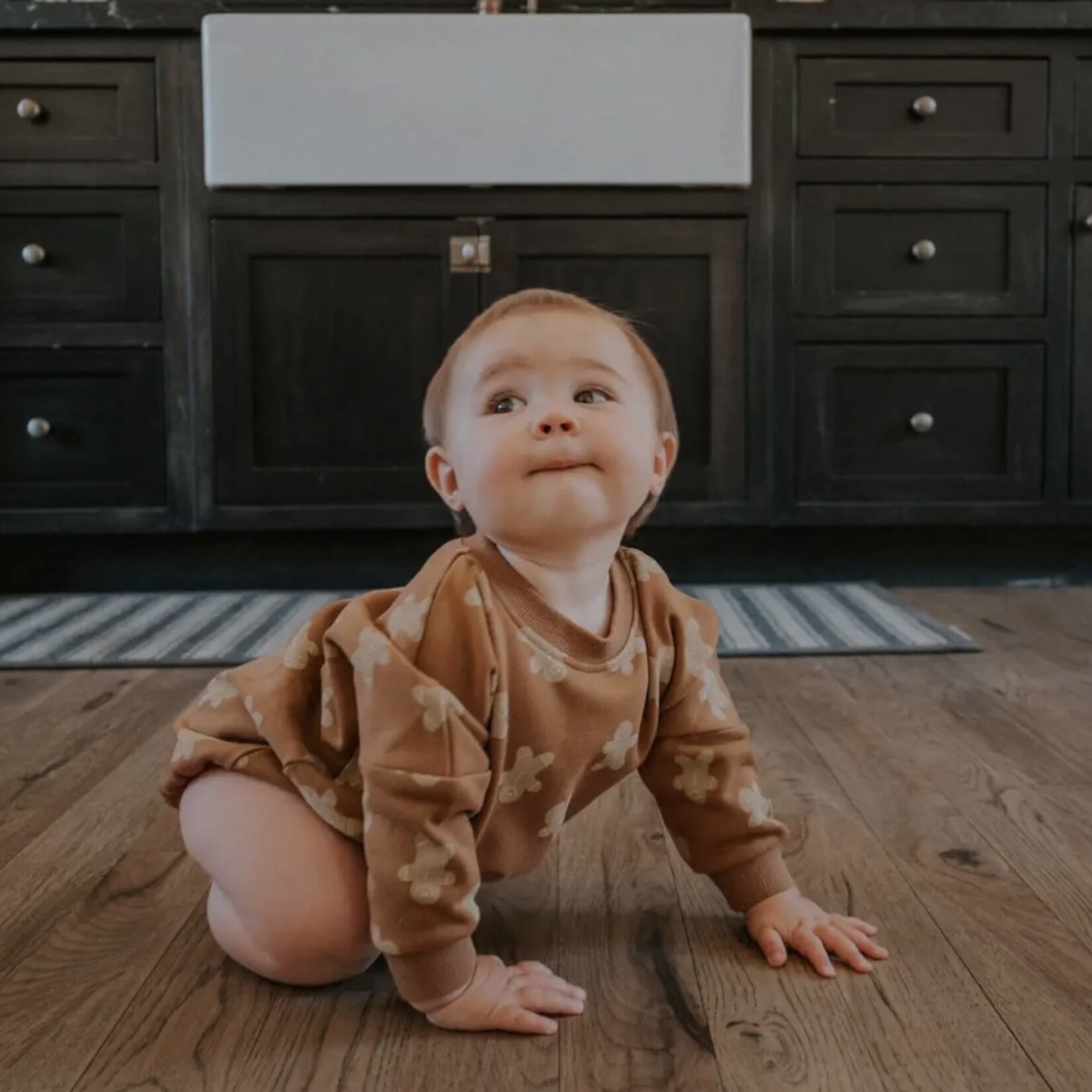 Everyday Leisure Gingerbread Bubble Romper (Size 0-6M)