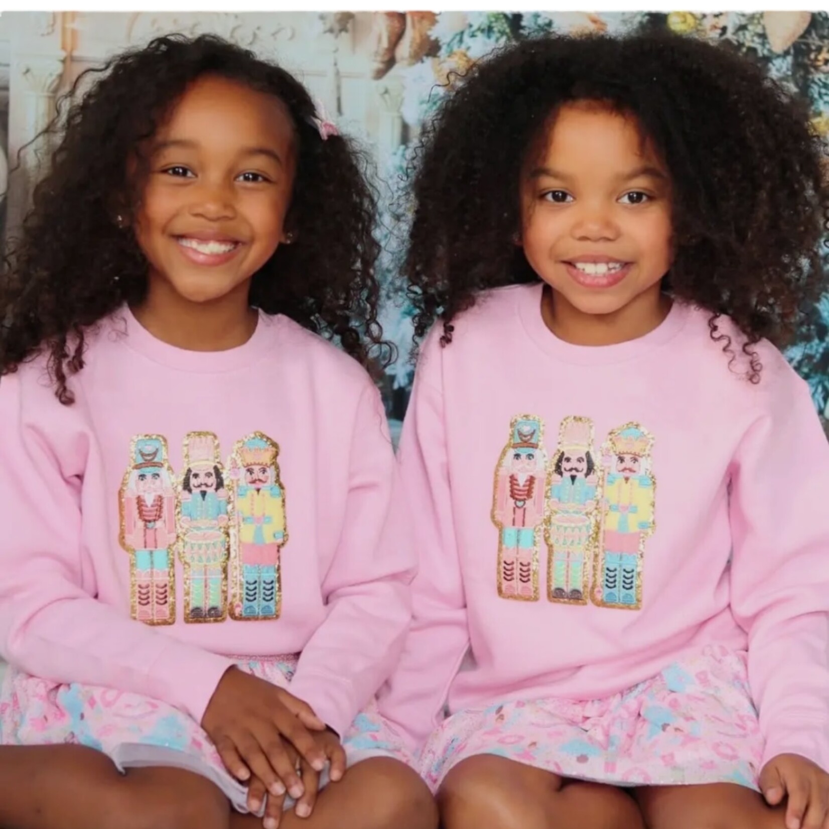 Sweet Wink Nutcracker Patch Girls Sweatshirt