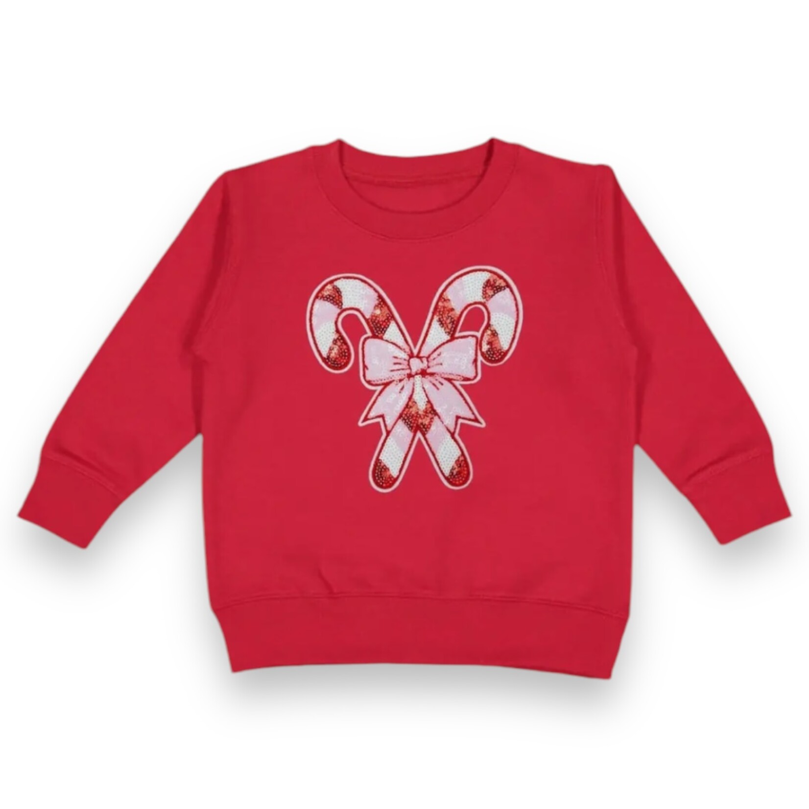 Sweet Wink Candy Cane Patch Sweatshirt
