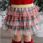 Sweet Wink Christmas Plaid Tiered Tutu