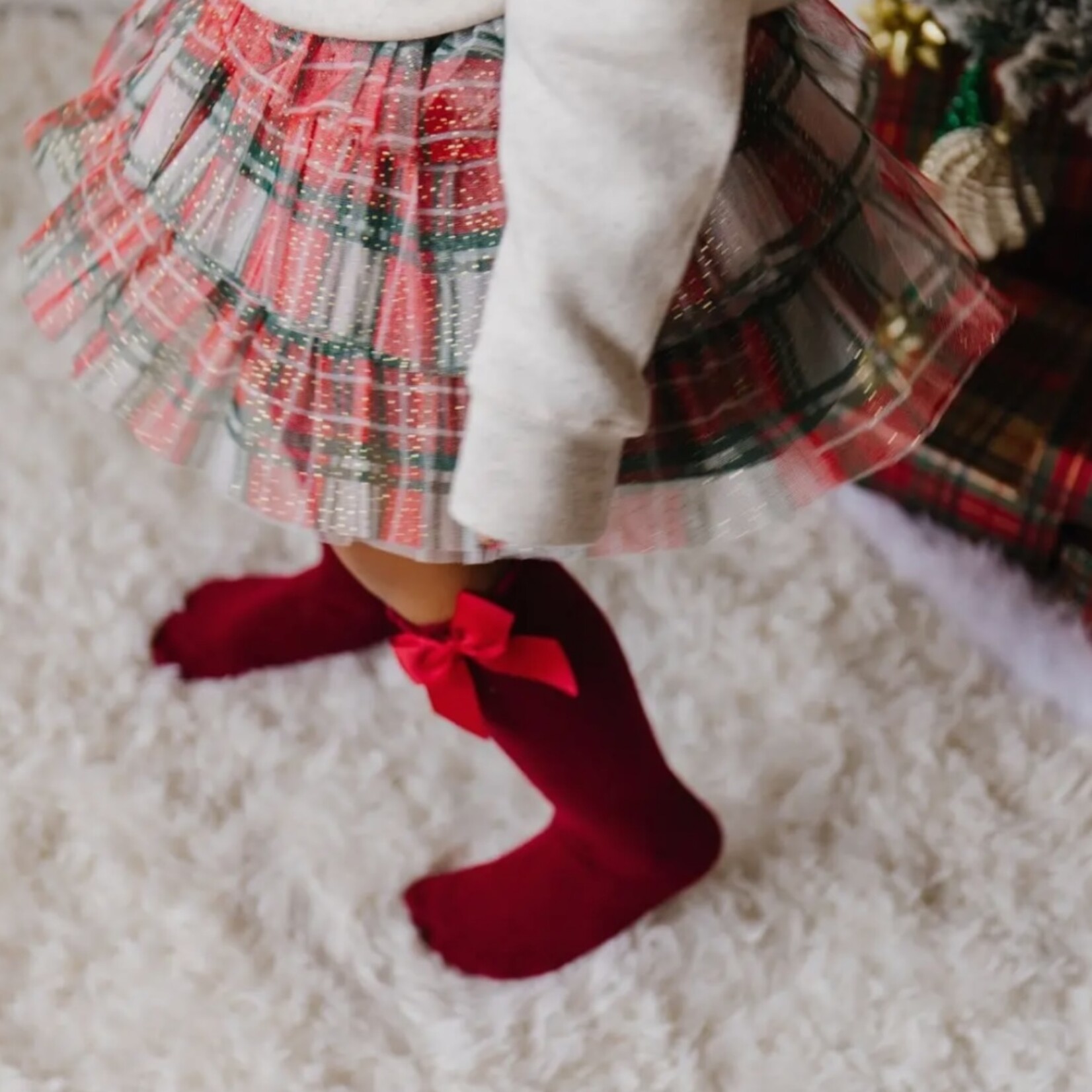 Sweet Wink Christmas Plaid Tiered Tutu