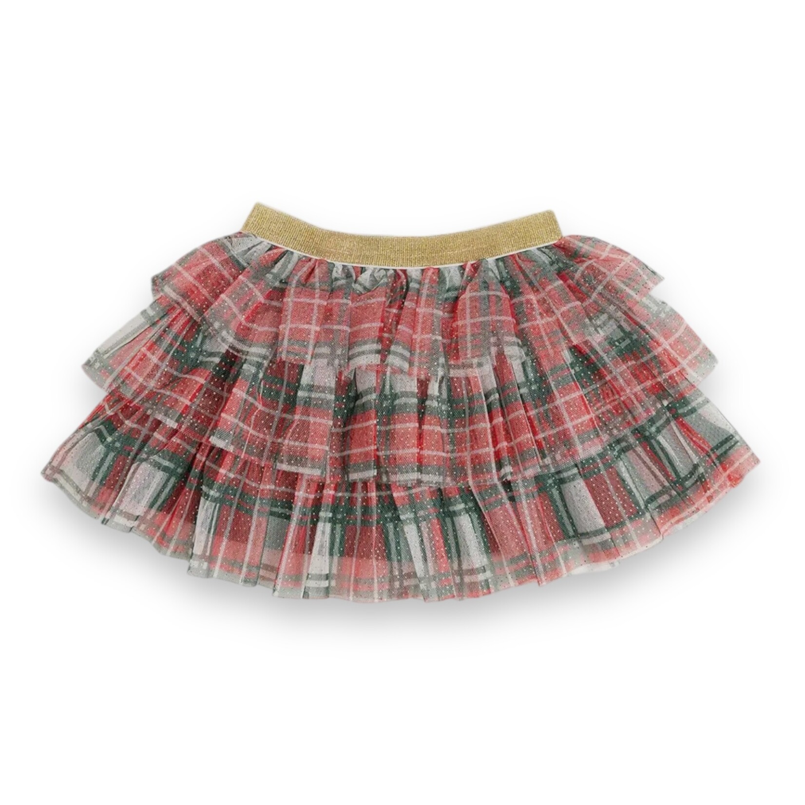Sweet Wink Christmas Plaid Tiered Tutu