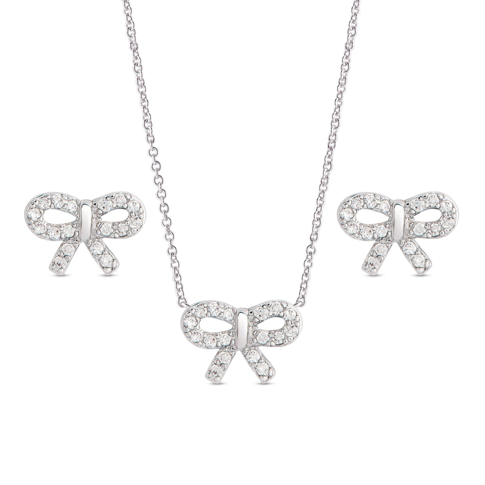 Lily Nily Bow Pendant Necklace Set
