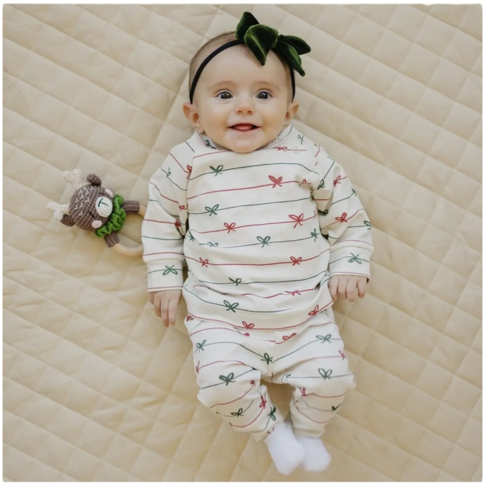 Little Joy Co. Christmas Bow Lounge Set