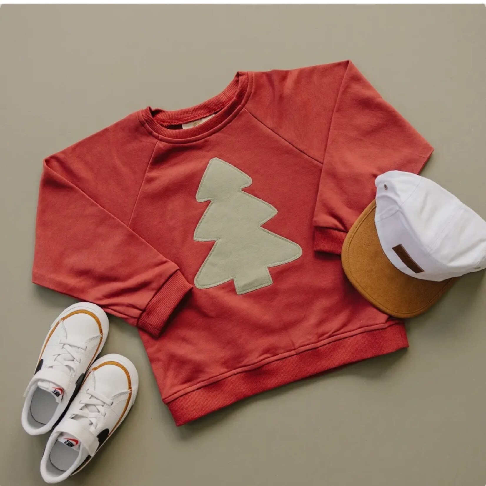 Little Joy Co. Christmas Tree Patch Sweatshirt