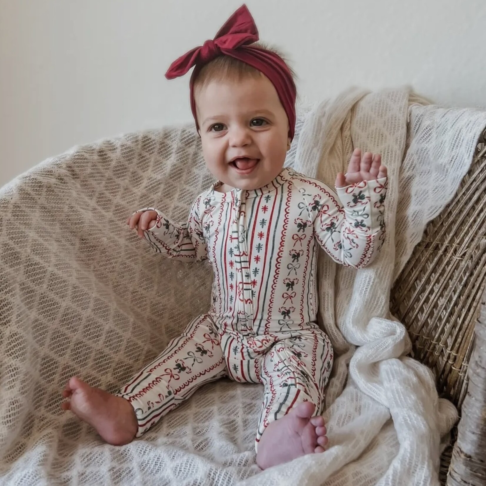 Little Joy Co. Candy Cane Lane Romper