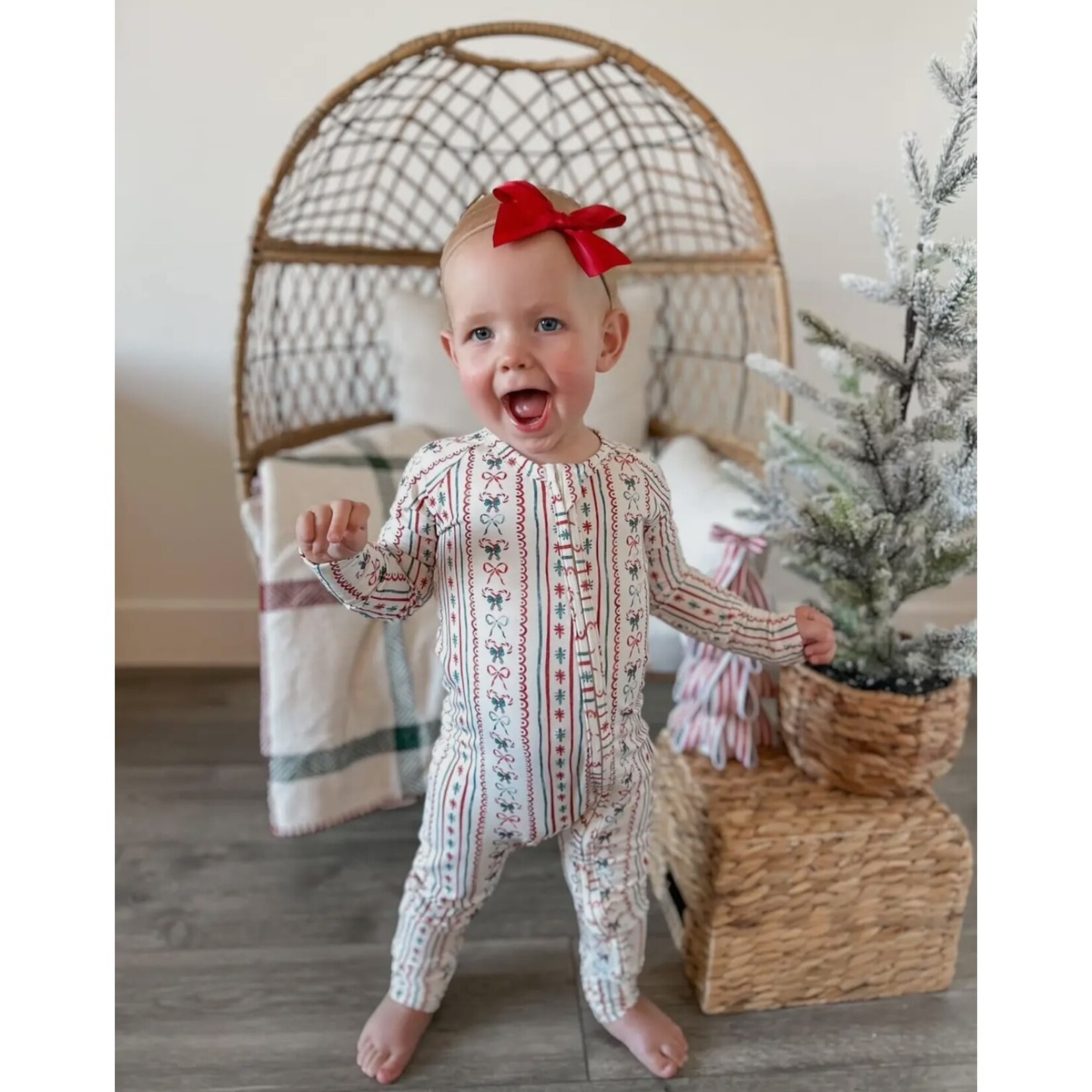 Little Joy Co. Candy Cane Lane Romper