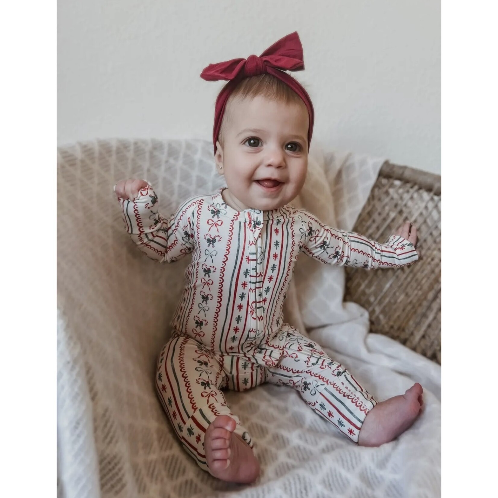 Little Joy Co. Candy Cane Lane Romper