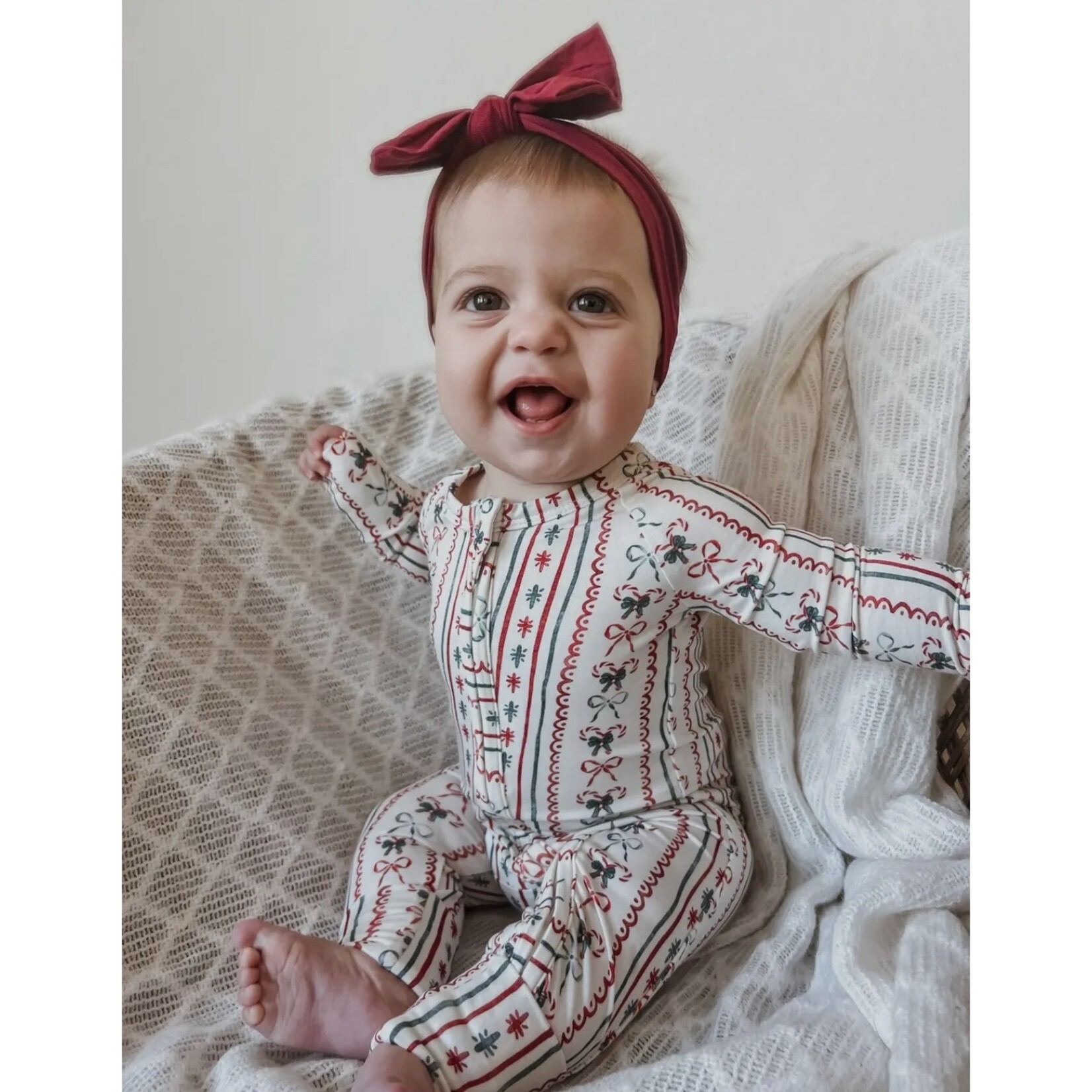 Little Joy Co. Candy Cane Lane Romper