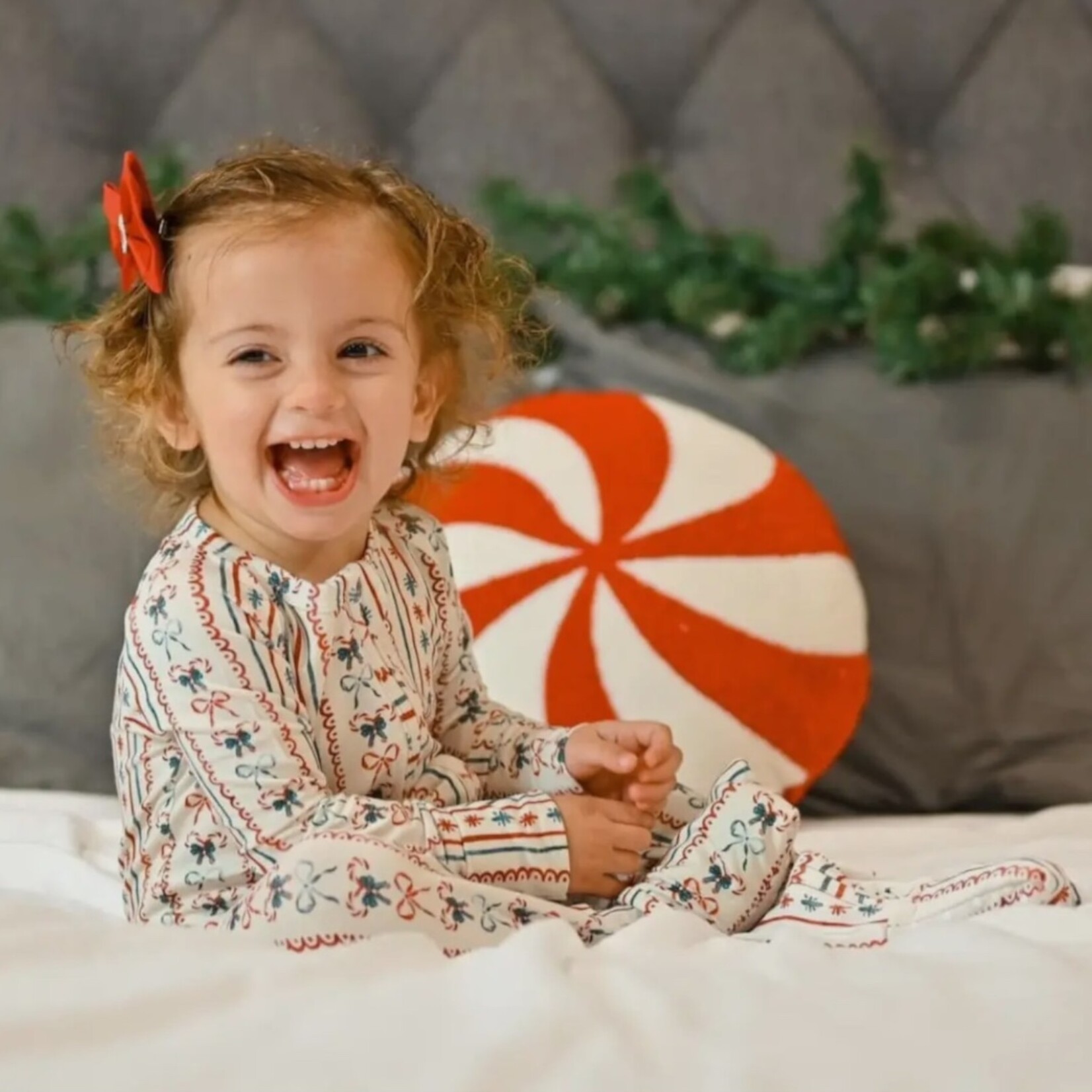 Little Joy Co. Candy Cane Lane Romper