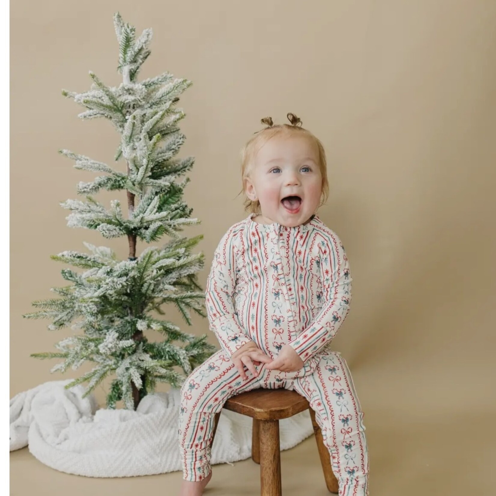 Little Joy Co. Candy Cane Lane Romper