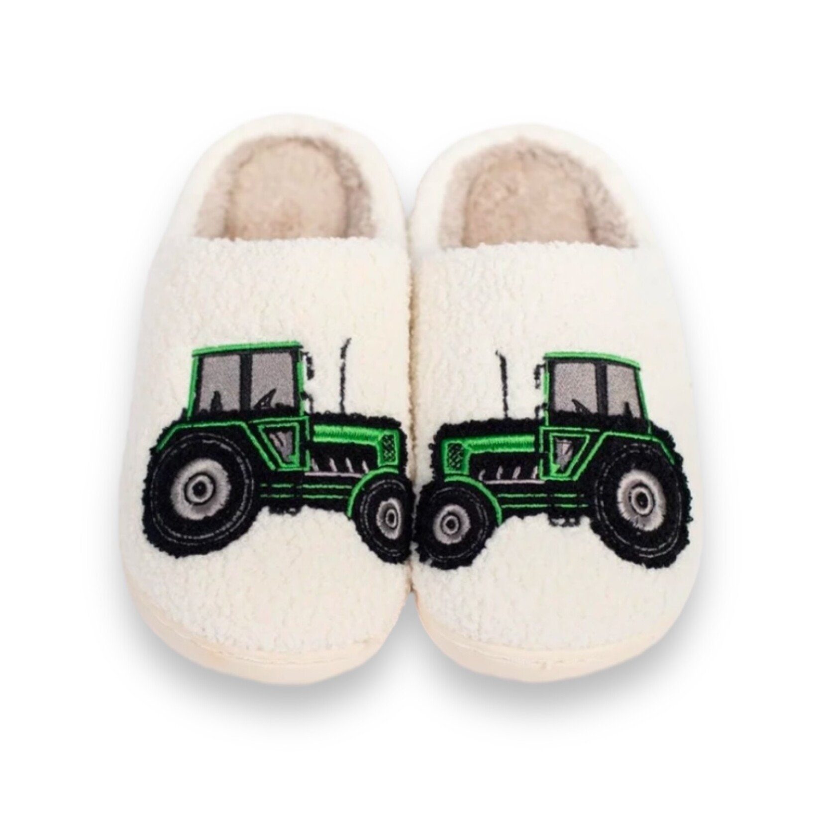 American Farm Co. Fuzzy Tractor Slippers