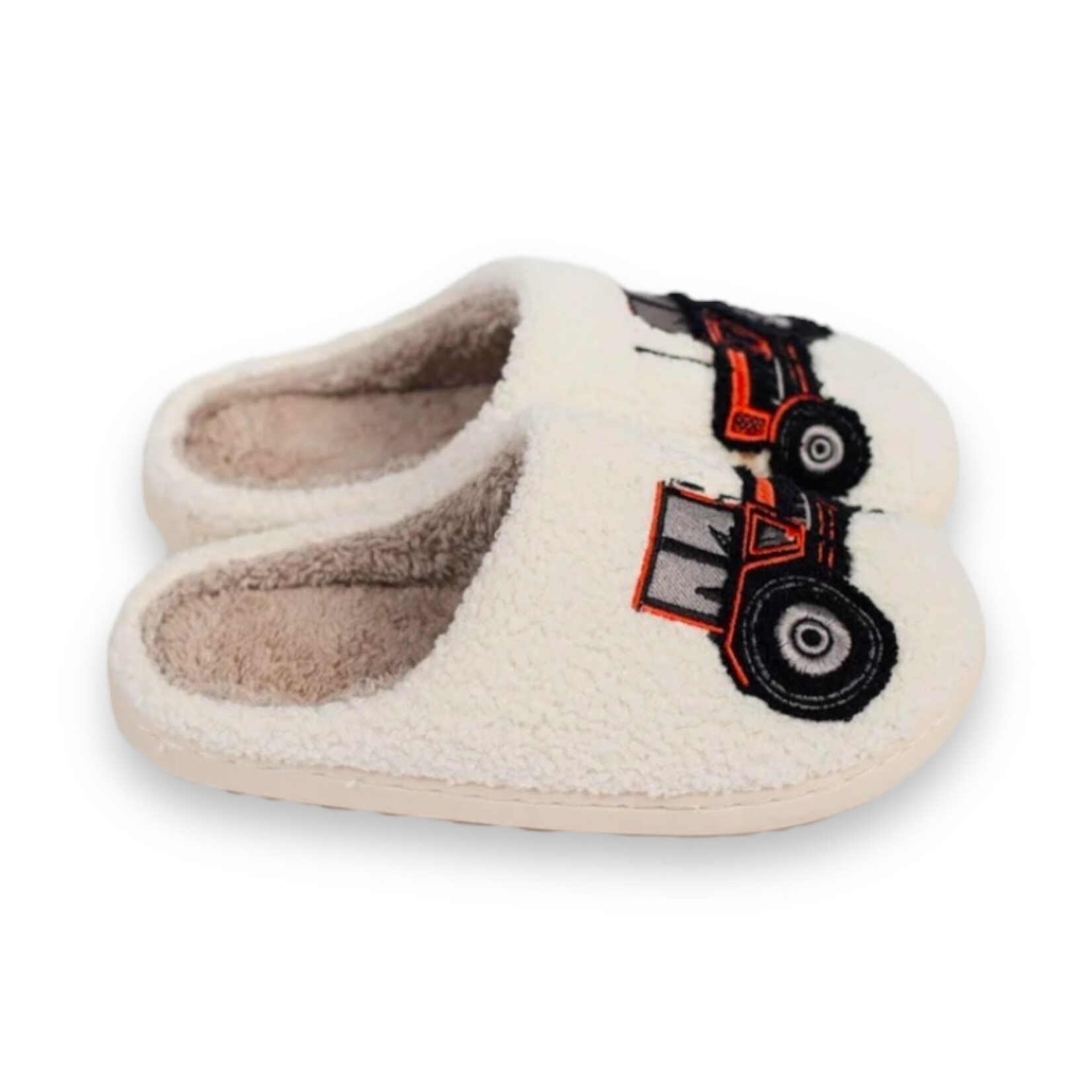 American Farm Co. Fuzzy Tractor Slippers