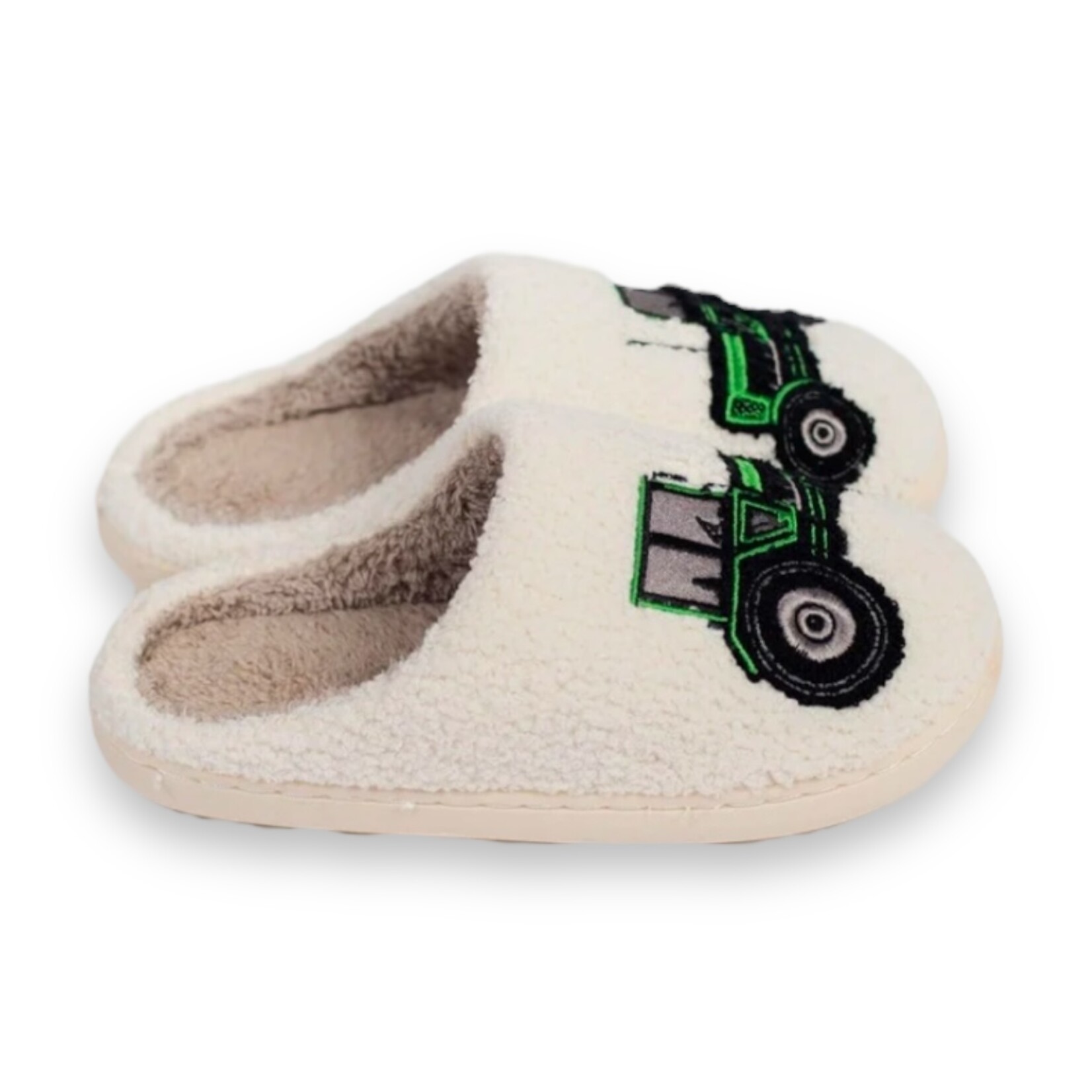 American Farm Co. Fuzzy Tractor Slippers