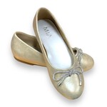 Mia Kids Wrenne Champagne Bow Flat