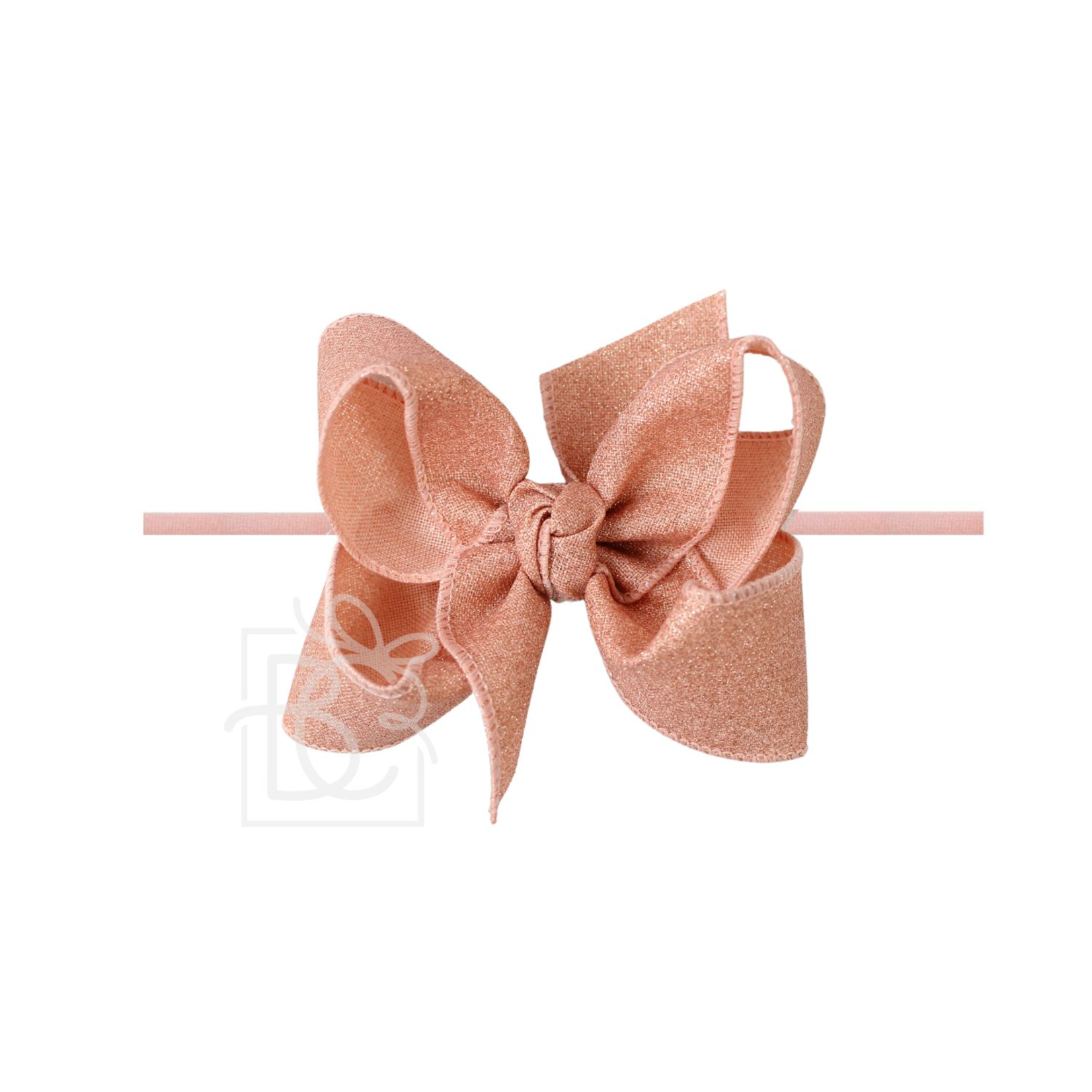 4.5" Glitter Skinny Band Bow