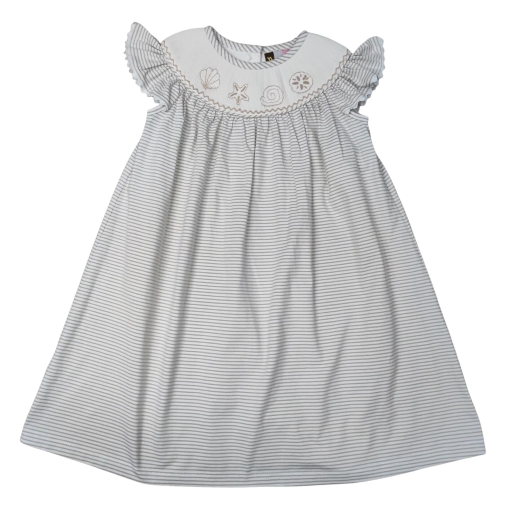 Banana Split Seashell Smocked Dress