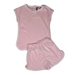 Banana Split Pink Terry Short Set